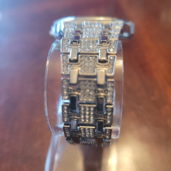 Men's Iced Out Hip Hop Bling Waterproof Simulated Diamond Quartz Movement Watch - Picture 6 of 11